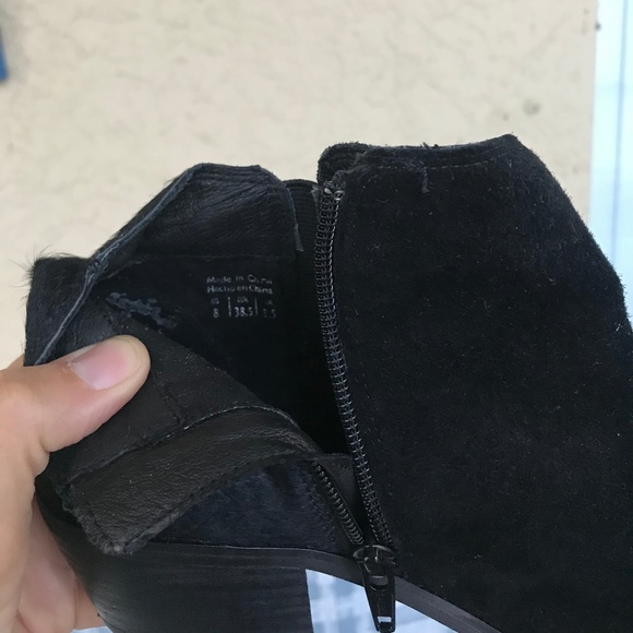 Aldo Black Suede Booties - Picture 7 of 8